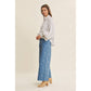 Embroidered Cotton Wide Leg Pants