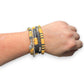 Black and Gold Game Day Bracelet Stack