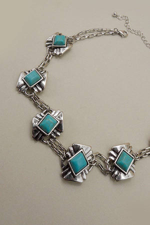 Meet Me Out West Turquoise Choker
