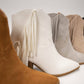 Dixie Belle Fringe Boot in White