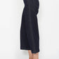 High Waisted Side Seam Braid Detail Crop Wide