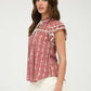 Jodie Ruffle Sleeve Top