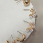 Gold & Pearl Hoop Trio Earrings
