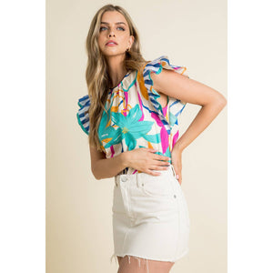 Katie Floral Print Top