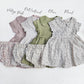 Baby Girl Linen or cotton Peter Pan collar ALLIE DRESS