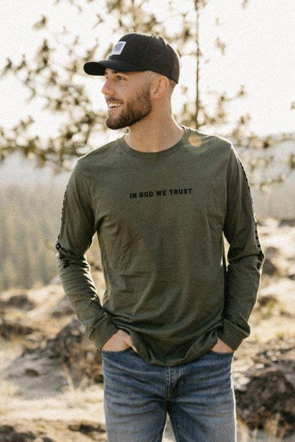 In God We Trust Longsleeve Graphic Tee