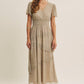 Spotlight Metallic Ruffled Dress