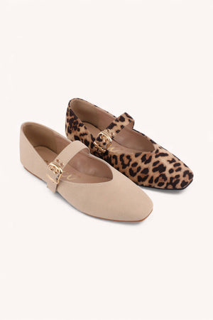 Leopard Mary Jane Flat