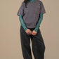 Mineral Washed Knit Top with Pocket