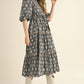 Sweetheart Lace Trim Midi Dress