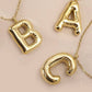 Initial Necklace Gold