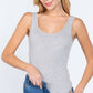 Sleeveless Double Scoop Neck Cotton Spandex