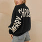Oversized Ho Ho Ho Christmas Sweater