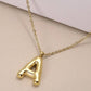 Initial Necklace Gold