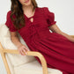 Nadine Puff Sleeve Midi Dress