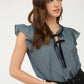 Front Tie Detail Blouse