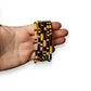 Black & Gold Beaded Game Day Bracelet Stack