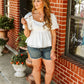Organza Blouse Puff Sleeve