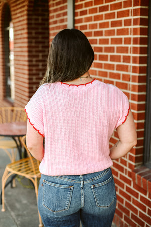 Pink Knit Top