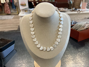 Shell Heart Choker Necklace