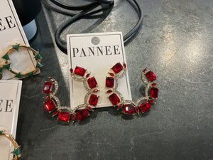 Red Dazzle Earrings