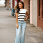 Classic Striped Sweater Top