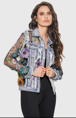 Floral Fantasy Denim Jacket