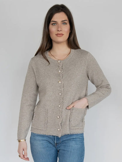 Fringe Edge Sweater Cardigan