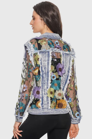 Floral Fantasy Denim Jacket