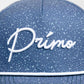 Primo Blue Speckled Cursive Hat