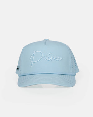 Primo Light Blue Monochrome Cursive Hat