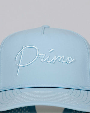Primo Light Blue Monochrome Cursive Hat