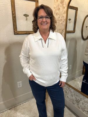 Glenda Sweater in White
