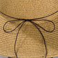 Duo-Tone Panama Hat with Wood Beads