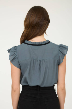 Front Tie Detail Blouse