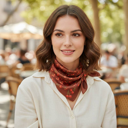 Cherry Motif Scarf