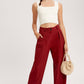 Pleated Wide-Leg Trousers