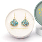 Emperor Stone Blossom Earrings - 14K Gold Plated Natural Stone Studs