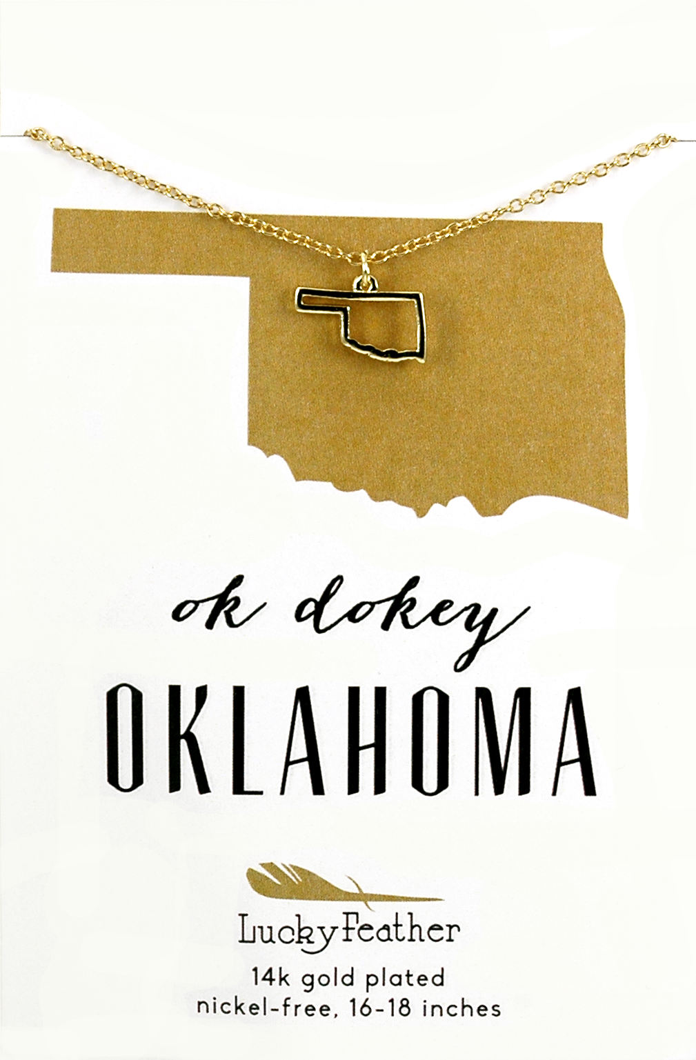 State Necklace OKLAHOMA