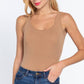 Sleeveless Double Scoop Neck Cotton Spandex