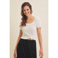 Square Neck Knit Top