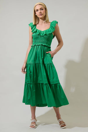 Denison Ruffle Tiered Maxi Dress