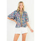 Rory Puff Sleeve Floral Detail Top