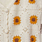 Sunshine Sunflower Embroidered Vest