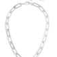 18k Gold-Plated Oblong Links Collar Necklace
