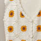 Sunshine Sunflower Embroidered Vest