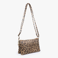 Riley Leopard 3 Compartment Crossbody/Wristlet