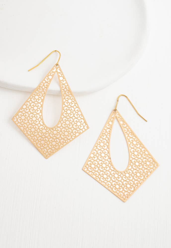 Everly Gold Filigree Earrings