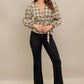 A Woven Plaid Top