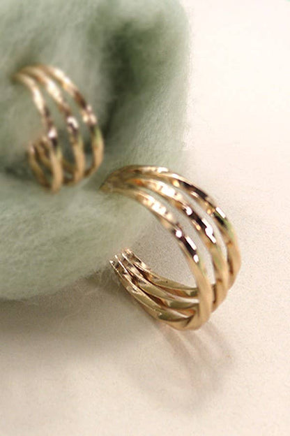 Classic Triple Row Hoops
